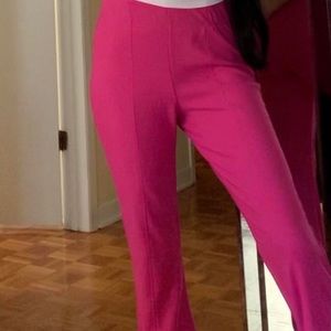 Magenta flare pants